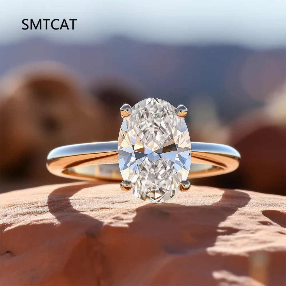 1/2/3 Carat Oval Cut Moissanit - Moissanite Engagement Ring 1 Carat ulasan dan harga