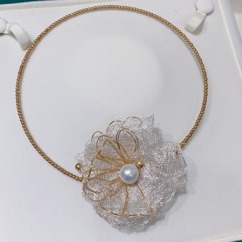 SGARIT Fashion Women Vintage K - Pearl Choker Necklace Vintage ulasan dan harga