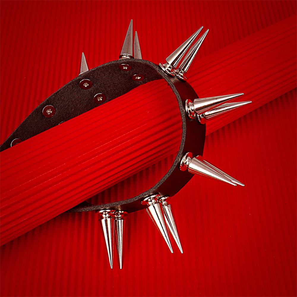 Long Spiked Choker Collar For  - Goth Punk Spike Choker ulasan dan harga