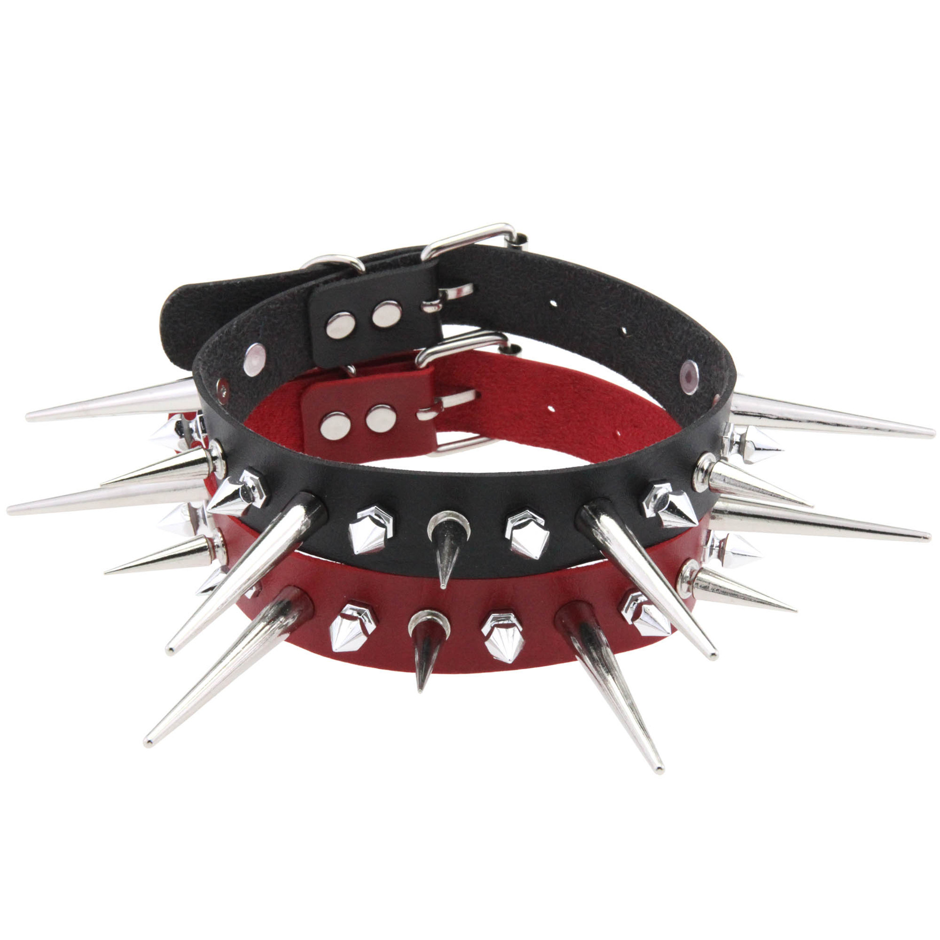 KMVEXO Punk Long Spike Choker  - Goth Punk Spike Choker ulasan dan harga