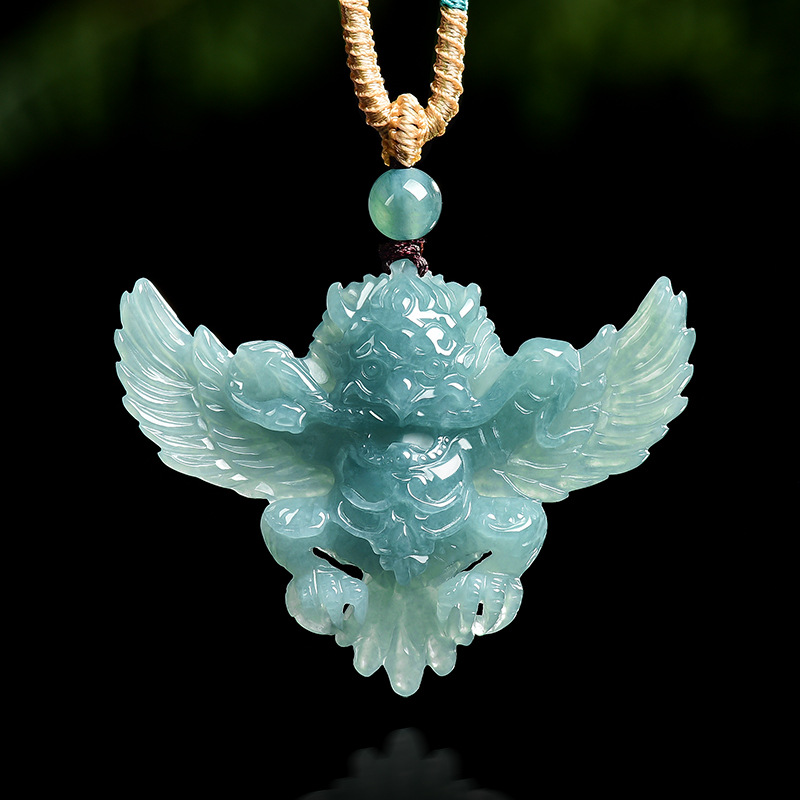 Real Natural Emerald Jade Blue - Necklaces ulasan dan harga
