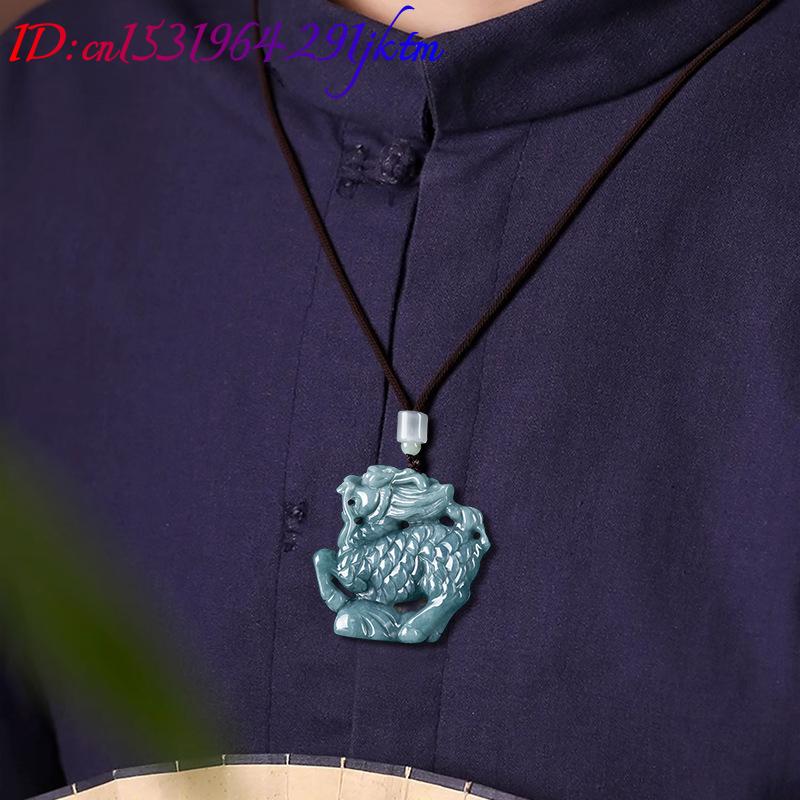 Burmese Jadeite Kylin Pendant  - Necklaces ulasan dan harga