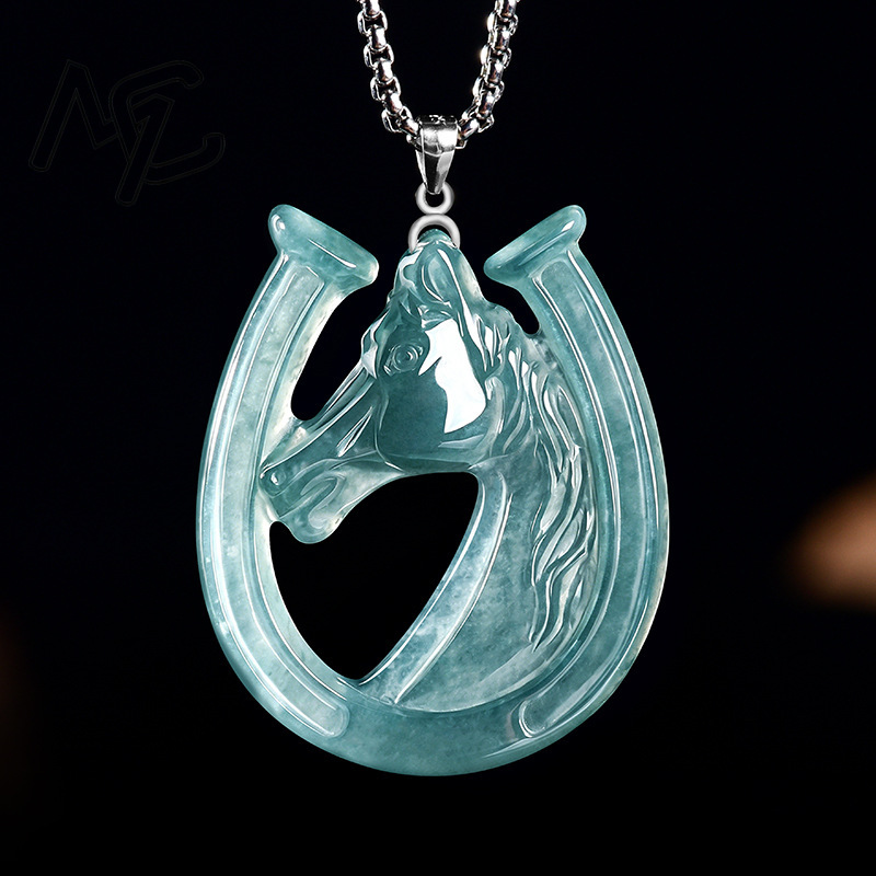 S925 Silver Natural Blue Water - Necklaces ulasan dan harga
