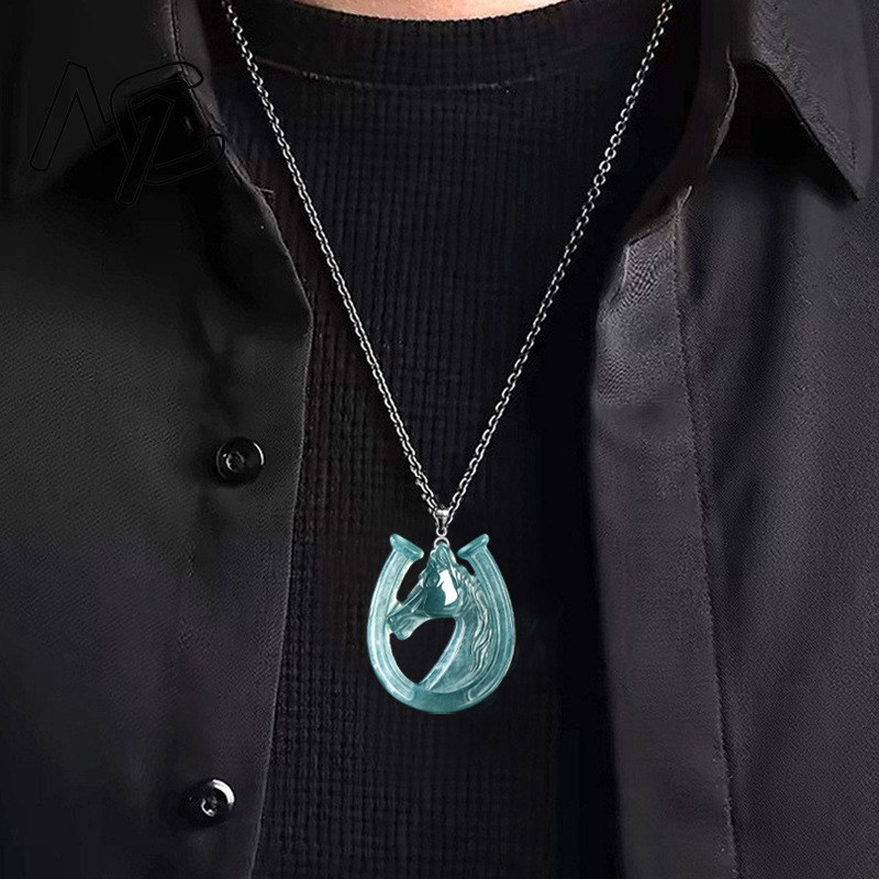 S925 Silver Natural Blue Water - Necklaces ulasan dan harga