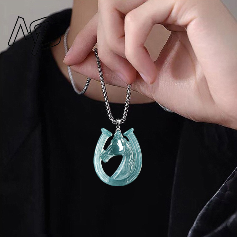 S925 Silver Natural Blue Water - Necklaces ulasan dan harga