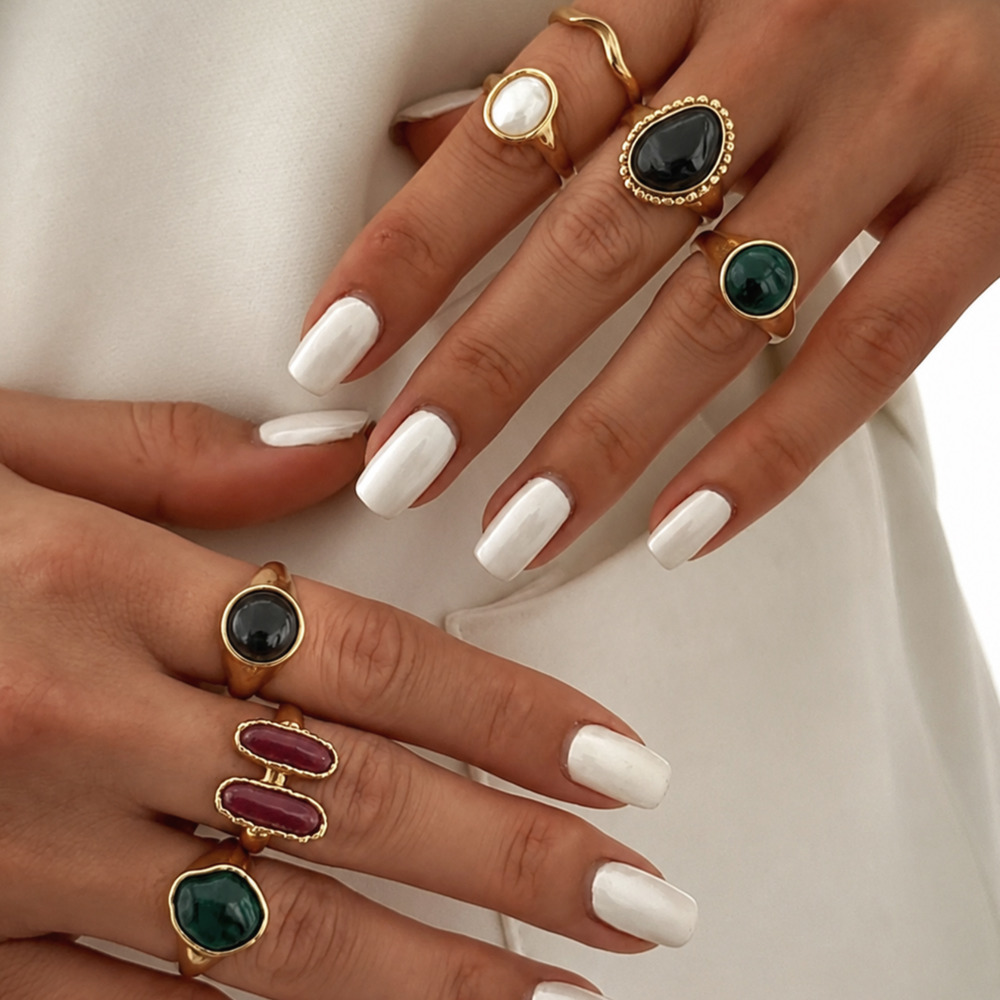 IngeSight.Z 7Pcs/Set Punk Tren - Vintage Punk Knuckle Rings Set ulasan dan harga