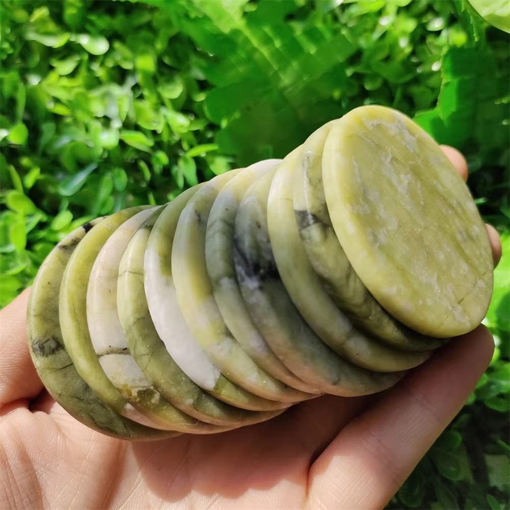 Natural Crystal Slab Slice Jad - Crystal Pendant Necklace Natural Stone ulasan dan harga