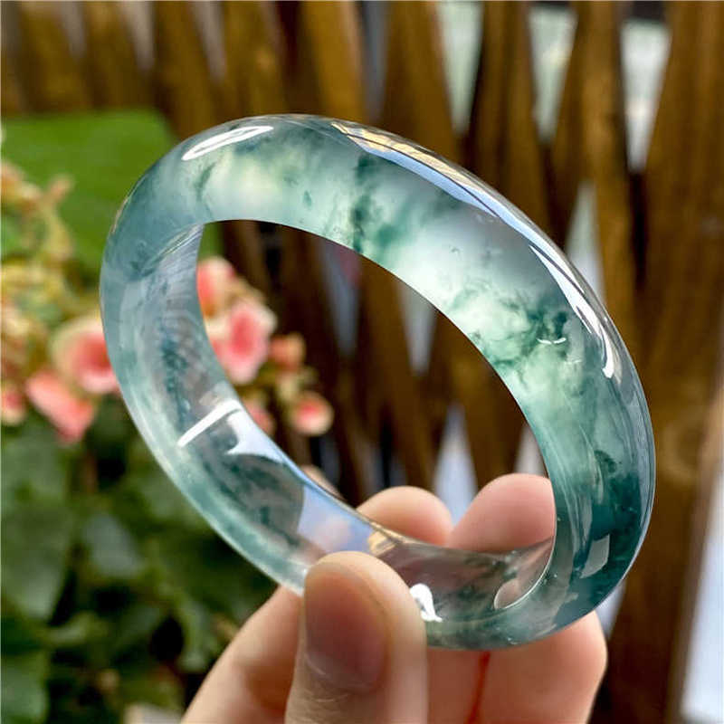 Ice-type jadeite with flower p - Bracelets ulasan dan harga