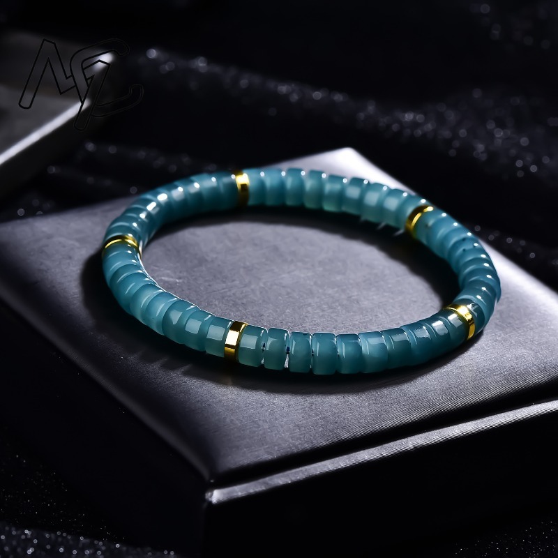 Natural Jadeite Blue Water Aba - Bracelets ulasan dan harga