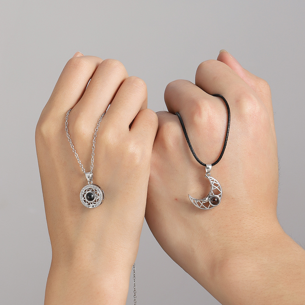 2PCS Magnetic Couple Matching  - Magnetic Couple Matching Necklaces ulasan dan harga