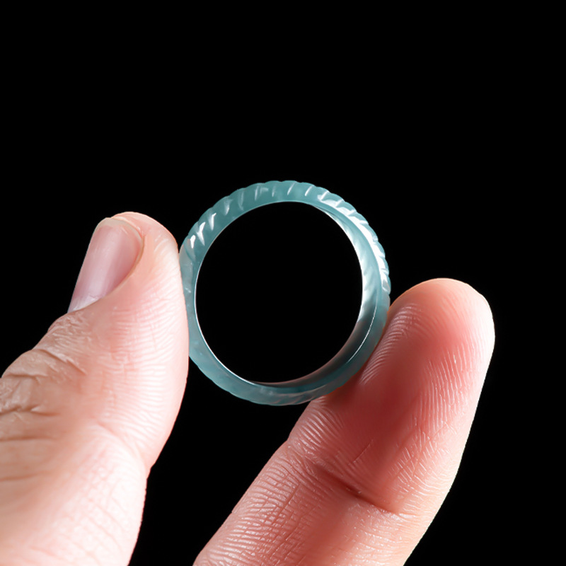 Blue Real Burmese Jadeite Ring - Rings ulasan dan harga