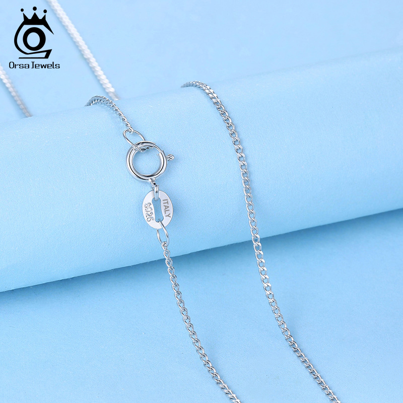ORSA JEWELS Italian 925 Sterli - 925 Sterling Silver Chain Necklace Men ulasan dan harga