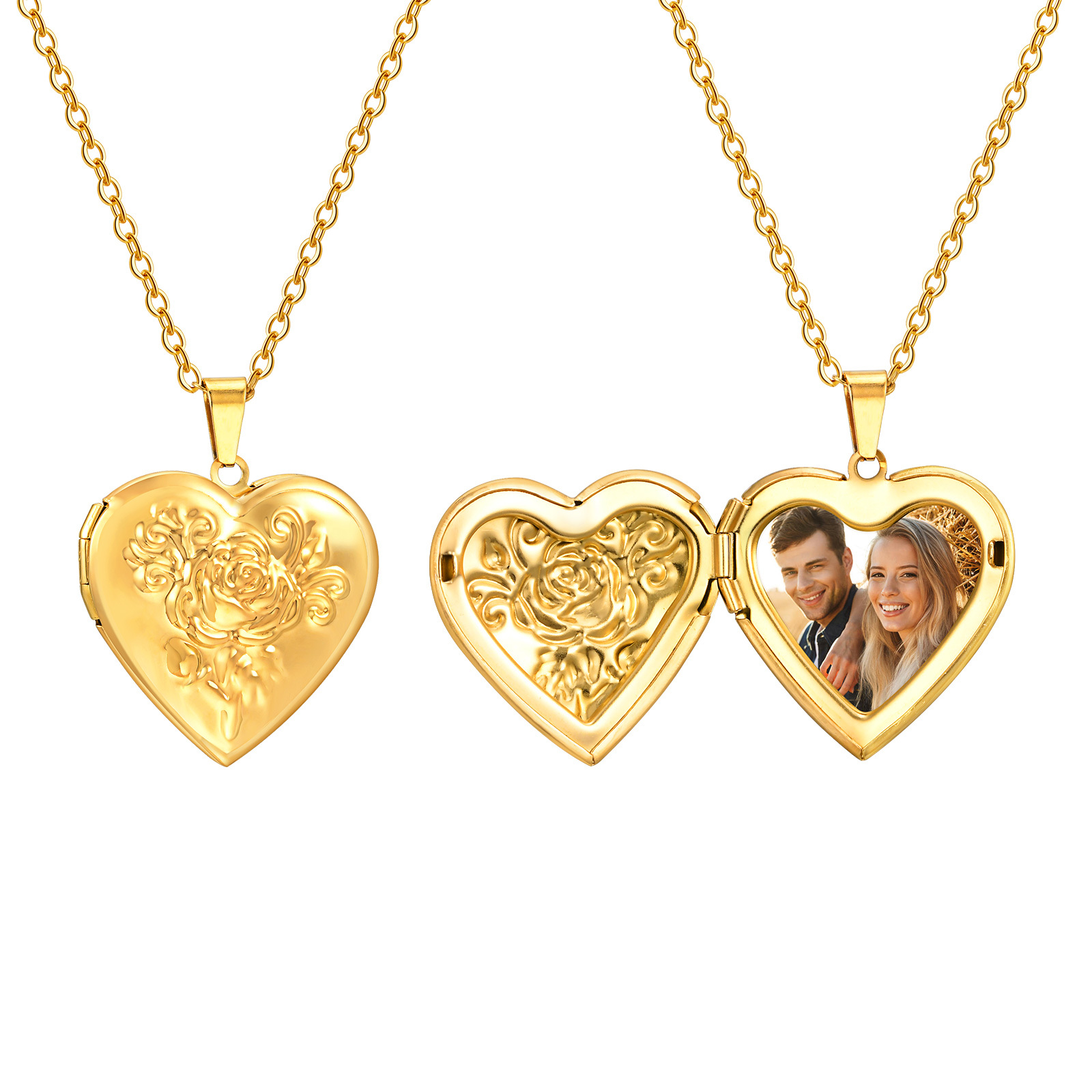 Women's Personalized Heart Pen - Custom Name Necklace Stainless Steel ulasan dan harga