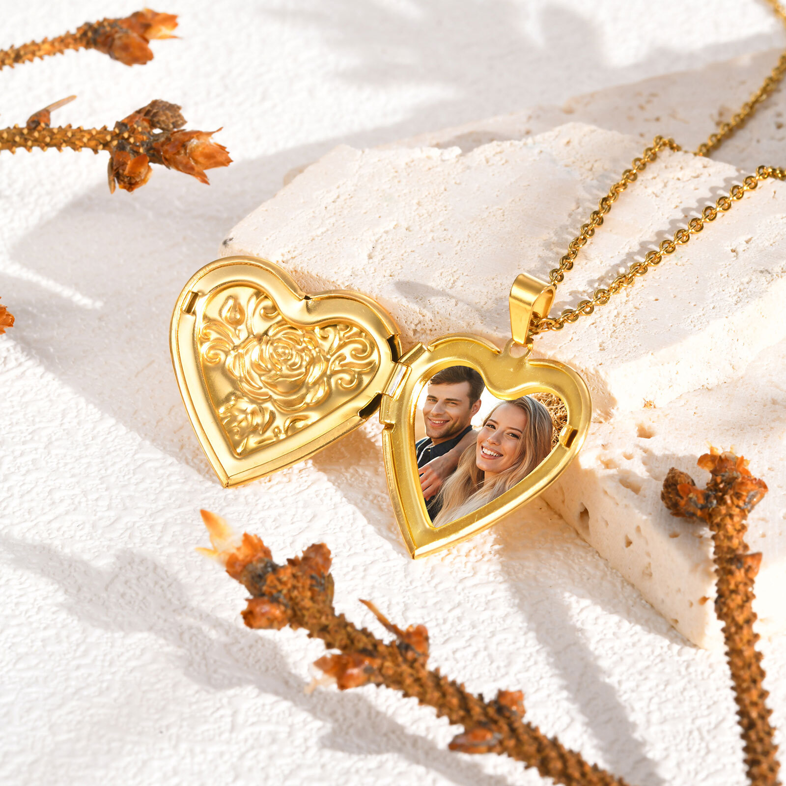 Women's Personalized Heart Pen - Custom Name Necklace Stainless Steel ulasan dan harga