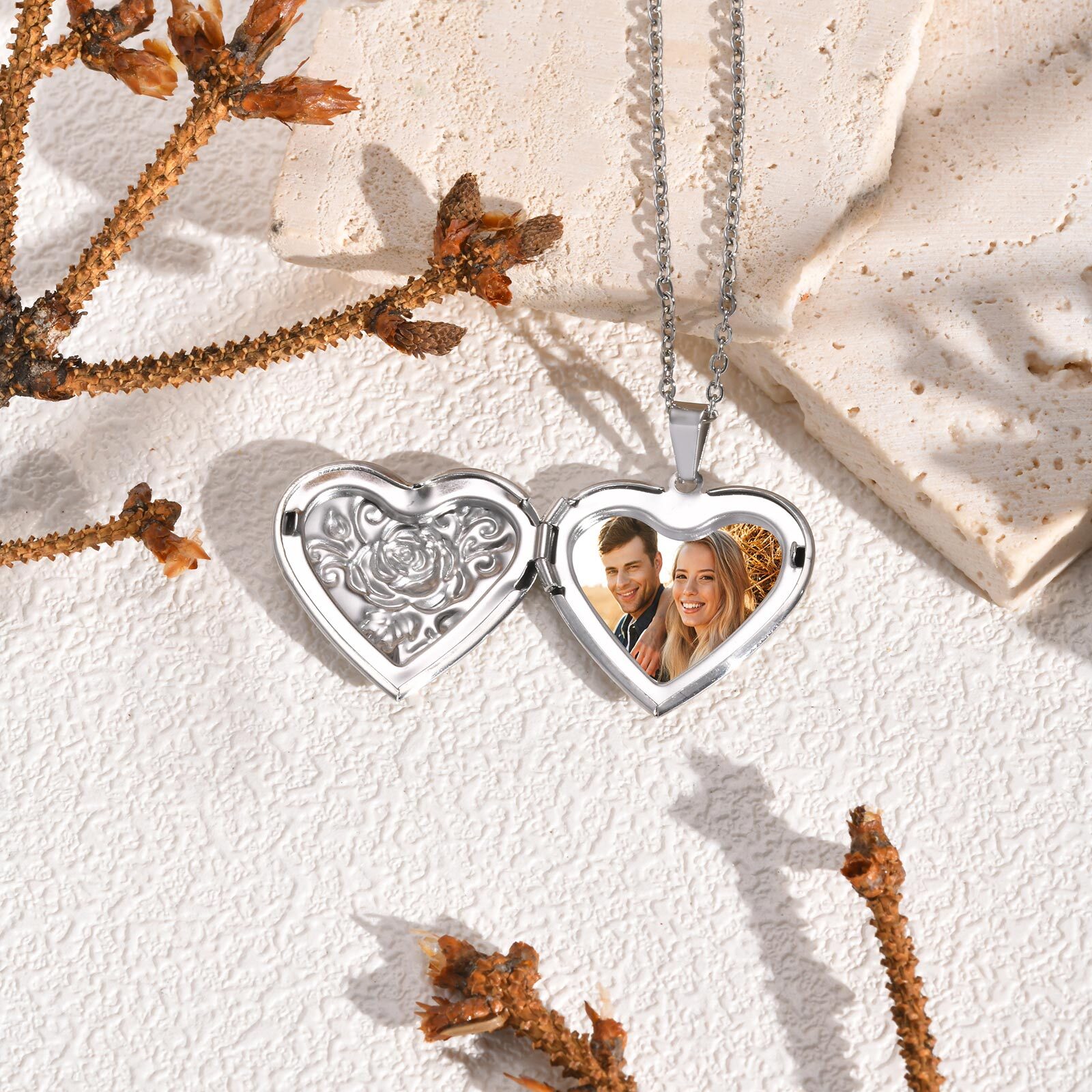 Women's Personalized Heart Pen - Custom Name Necklace Stainless Steel ulasan dan harga