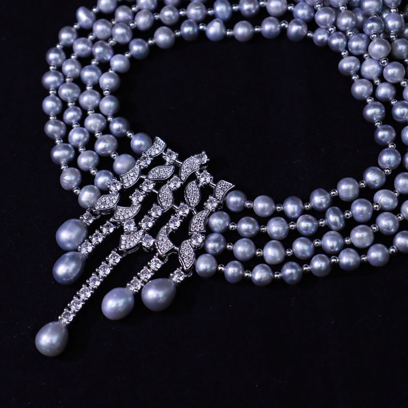 Freshwater Pearl Necklace, Vin - Pearl Choker Necklace Vintage ulasan dan harga