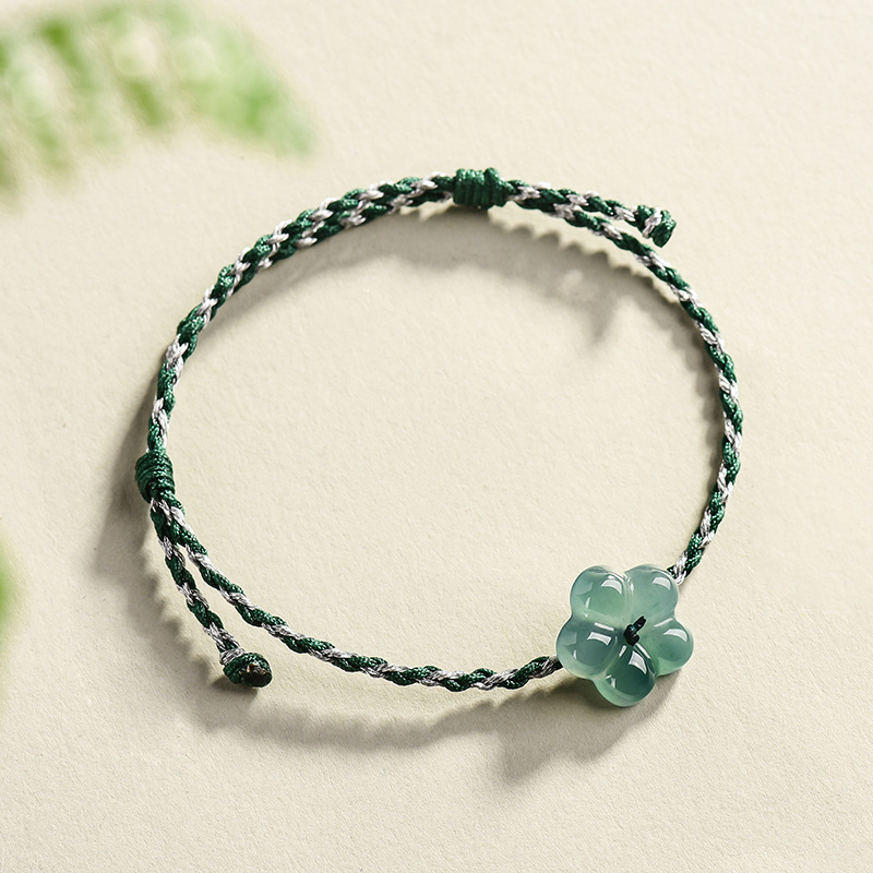 Burmese Jadeite Flower Bracele - Bracelets ulasan dan harga