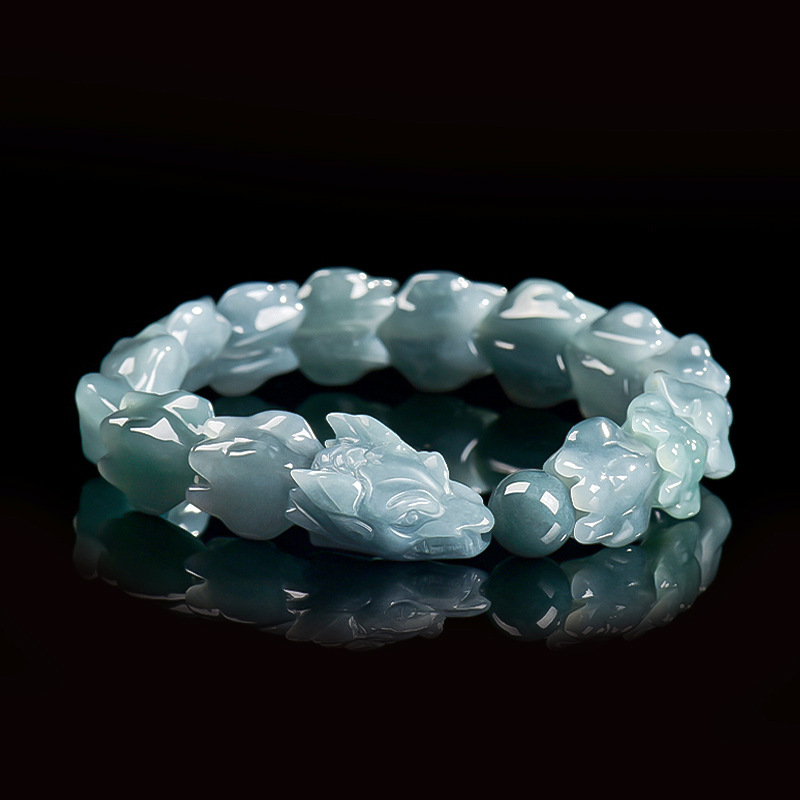 Blue Burmese Jadeite Dragon Br - Bracelets ulasan dan harga