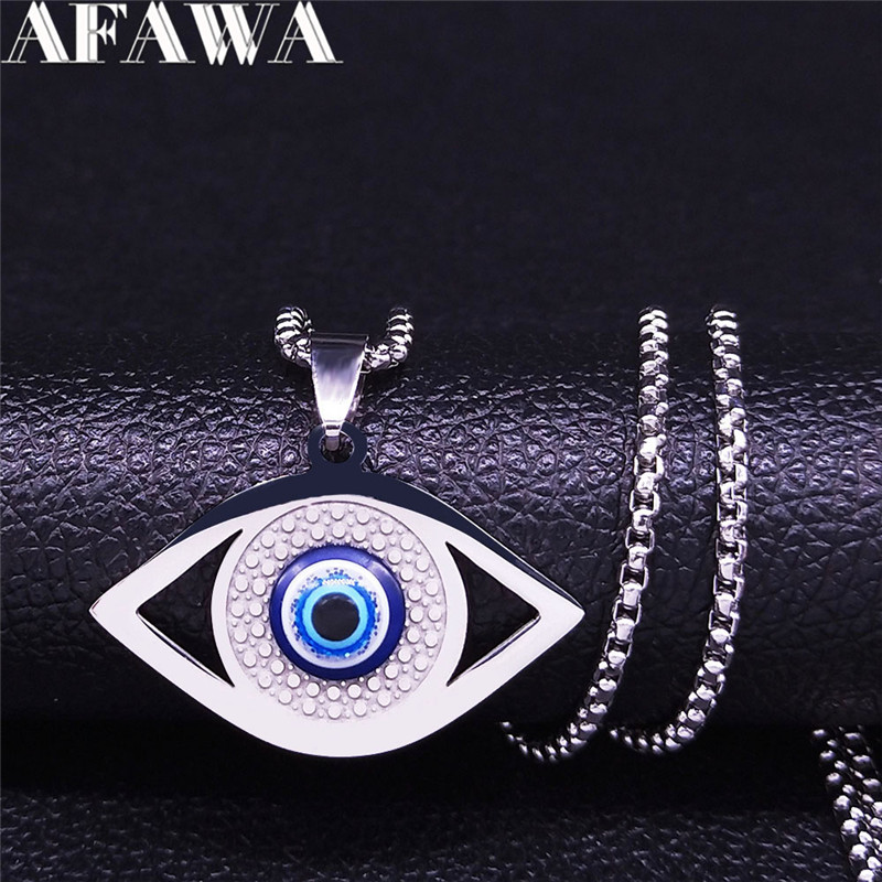 Islam Hamsa Evil Blue Eye Neck - Necklaces ulasan dan harga
