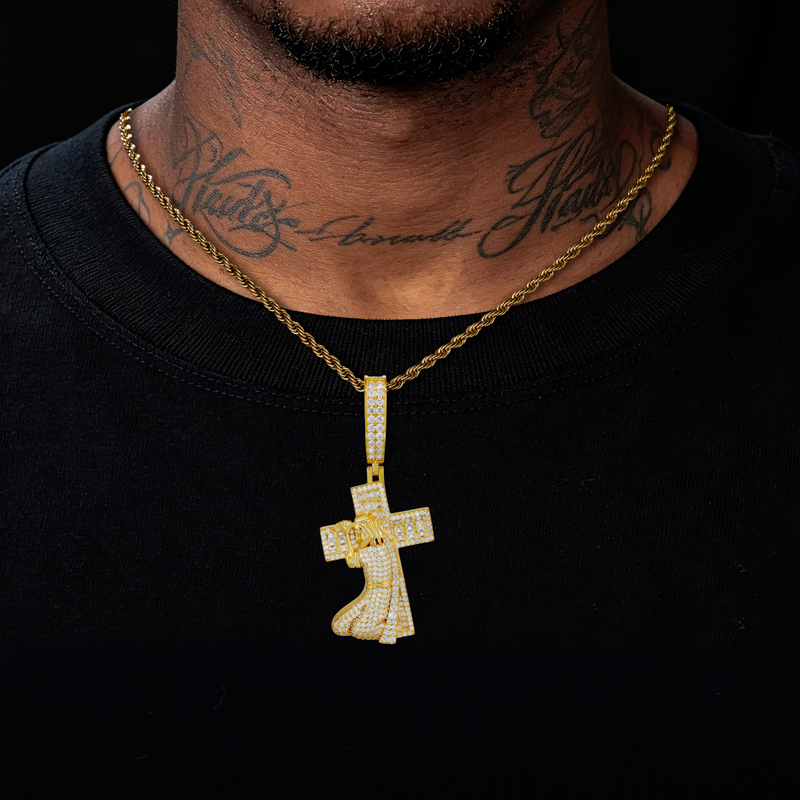 TUHE New Jesus Cross 925 Silve - 925 Sterling Silver Chain Necklace Men ulasan dan harga
