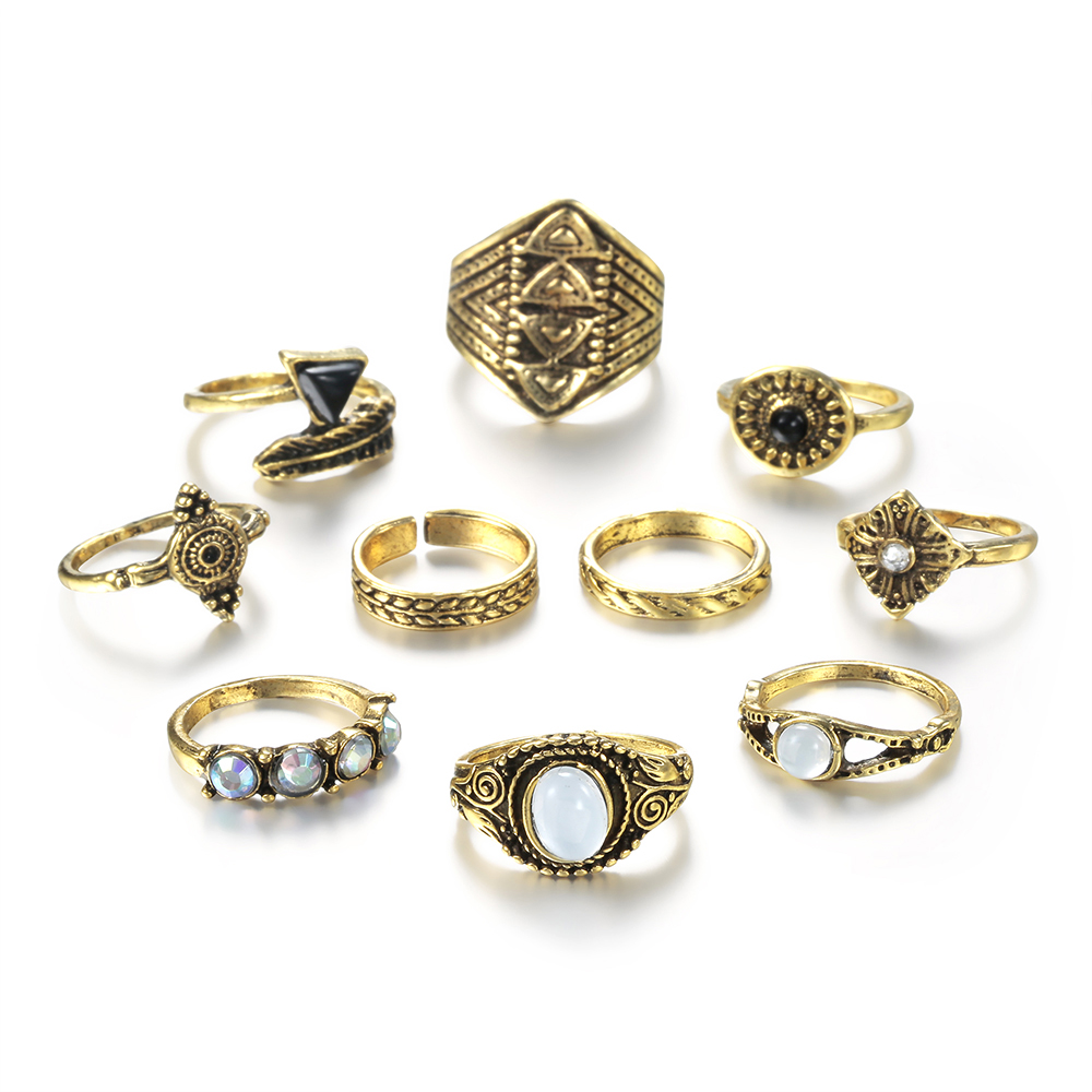Meyfflin Vintage Knuckle Ring  - Vintage Punk Knuckle Rings Set ulasan dan harga