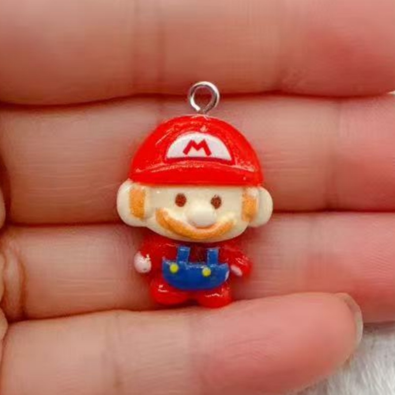10pcs resin cartoon pendant, D - Earrings ulasan dan harga