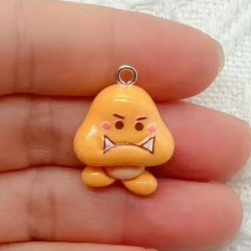 10pcs resin cartoon pendant, D - Earrings ulasan dan harga