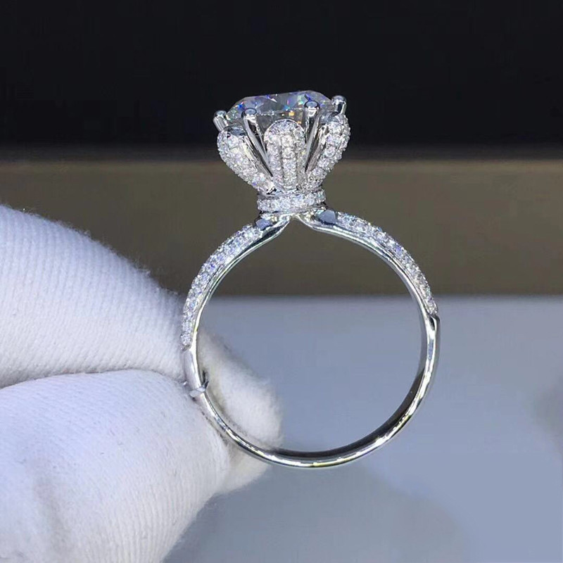 Morganite Ring VVS1 Grade Labo - Moissanite Engagement Ring 1 Carat ulasan dan harga