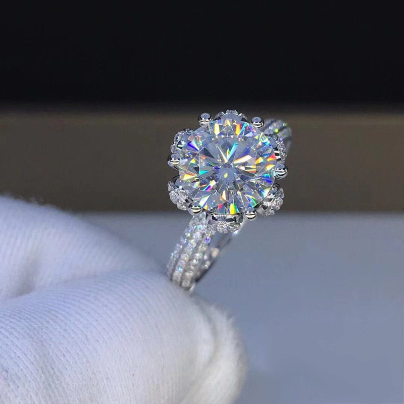 Morganite Ring VVS1 Grade Labo - Moissanite Engagement Ring 1 Carat ulasan dan harga