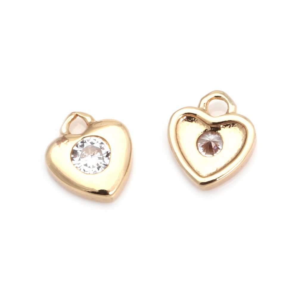 18K Gold Color Brass Zircon Cr - Cross Pendant Necklace Gold ulasan dan harga