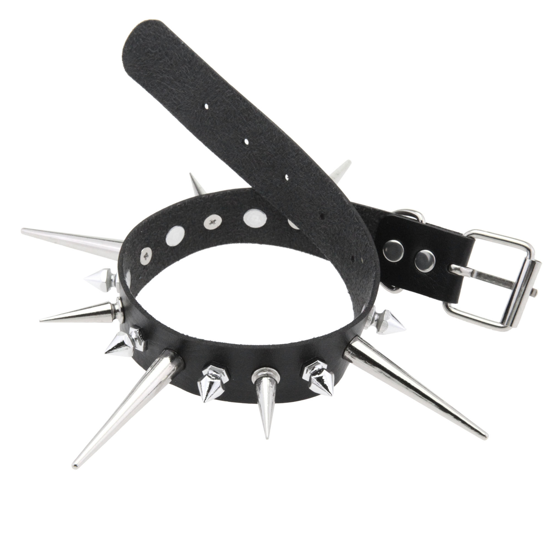 Goth Long Spike Choker Punk Fa - Goth Punk Spike Choker ulasan dan harga