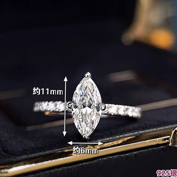 Luxury Real 1 Carat D Color Ma - Moissanite Engagement Ring 1 Carat ulasan dan harga