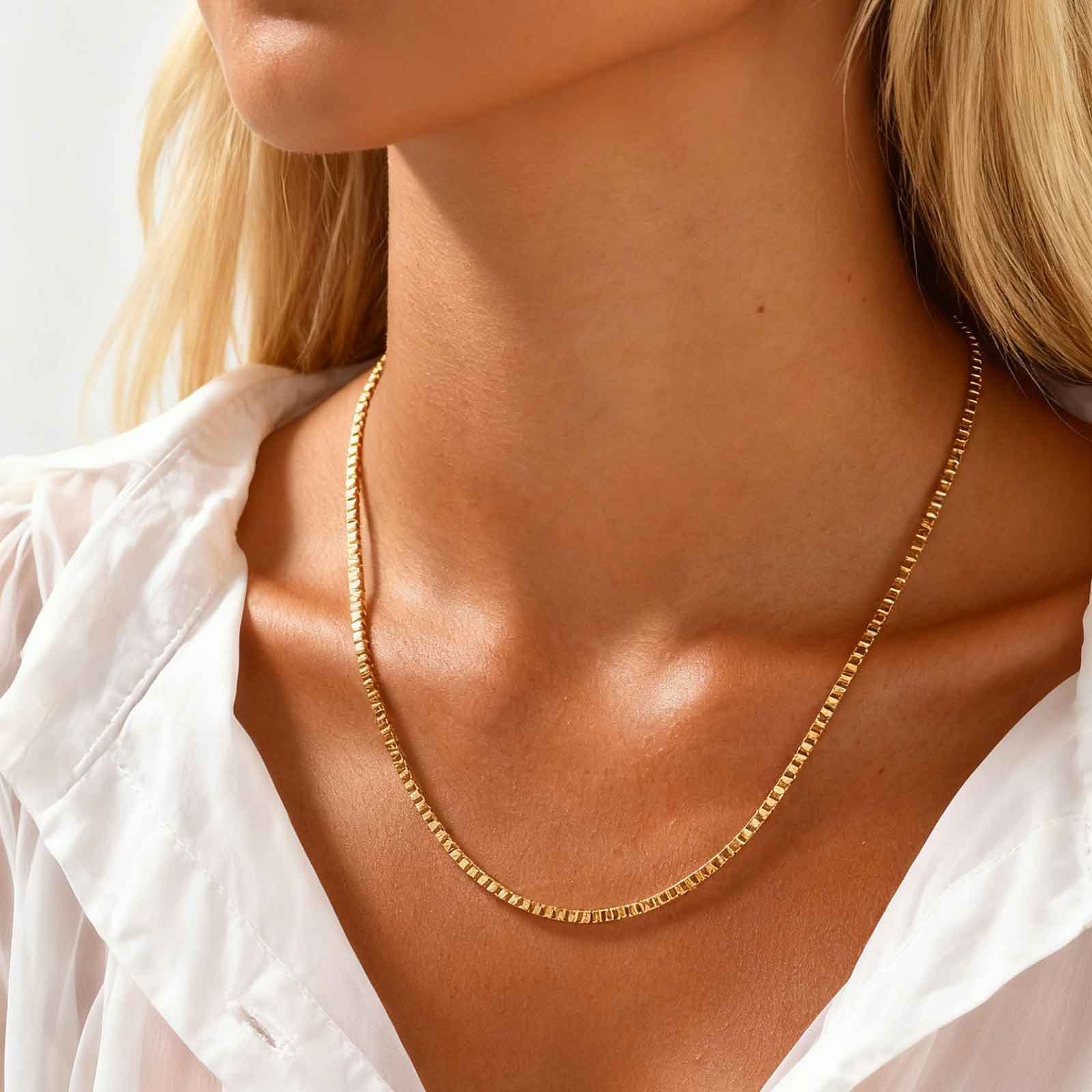 1/2/3MM Thin Chain Necklace fo - Cuban Link Chain 12Mm ulasan dan harga