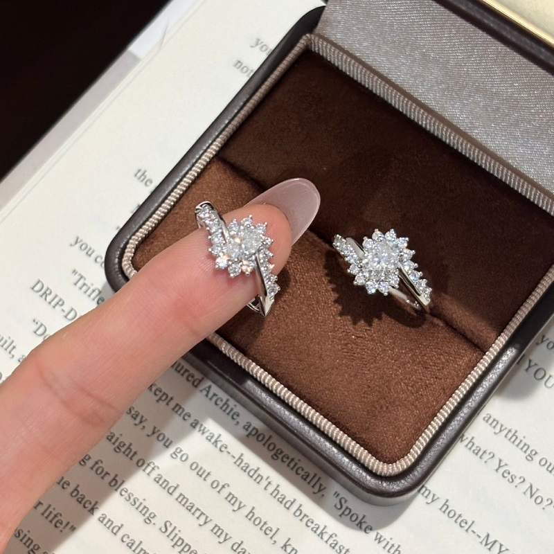 Apaison Luxury 0.5ct&1 Carat M - Moissanite Engagement Ring 1 Carat ulasan dan harga