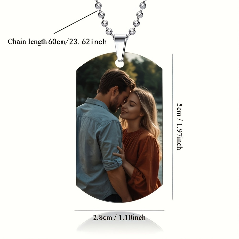 Custom Personalized Men's Pend - Custom Name Necklace Stainless Steel ulasan dan harga