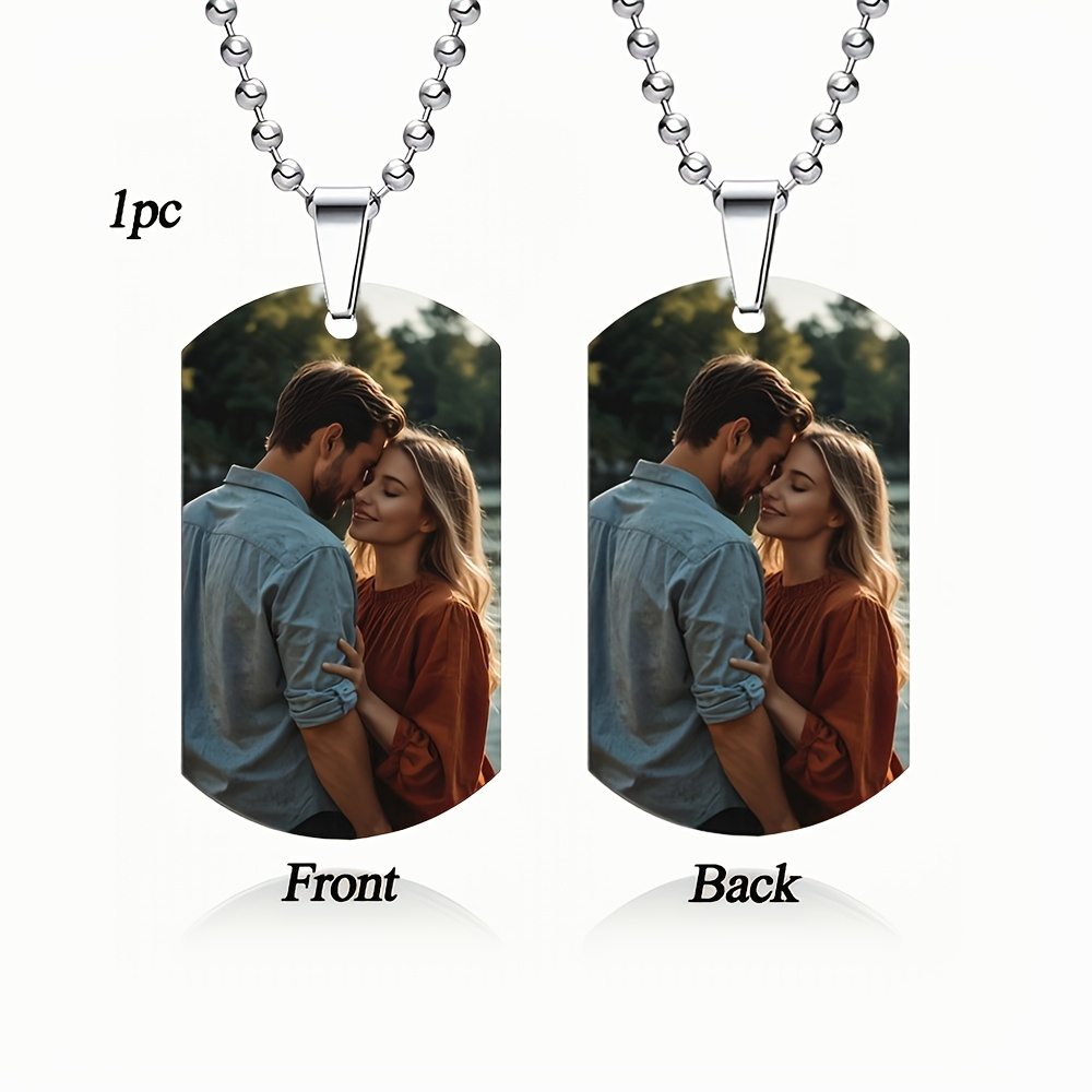 Custom Personalized Men's Pend - Custom Name Necklace Stainless Steel ulasan dan harga