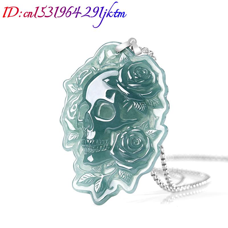 Natural Burmese Jadeite Skull  - Necklaces ulasan dan harga