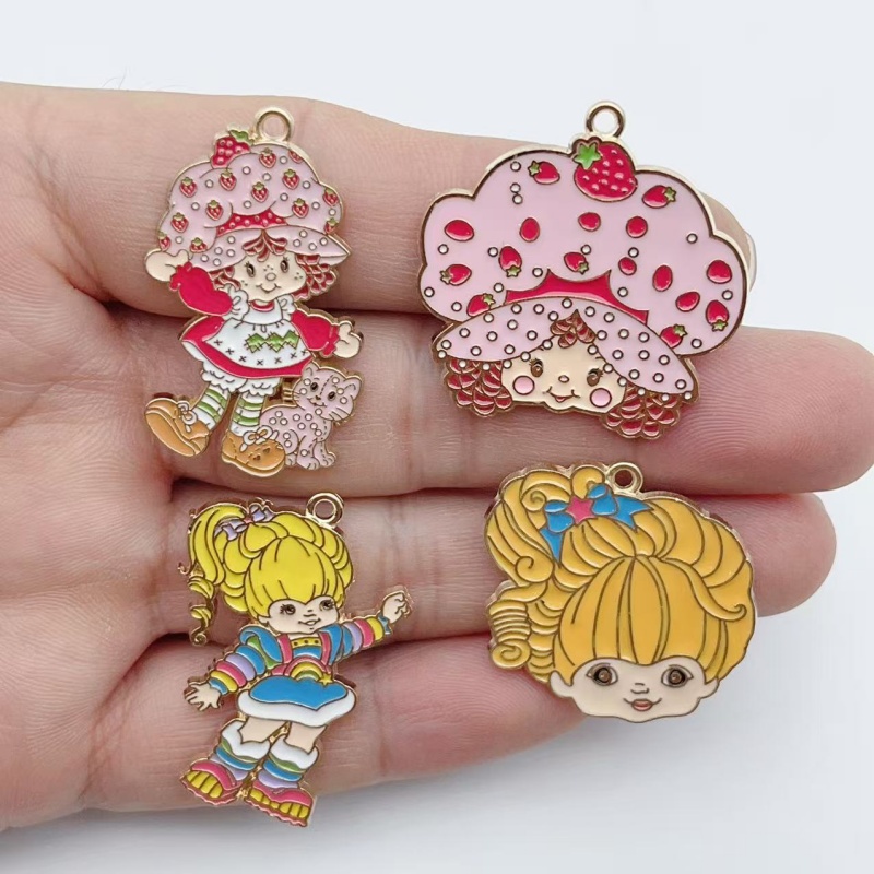 10pcs Cute Little Girl Enamel  - Earrings ulasan dan harga