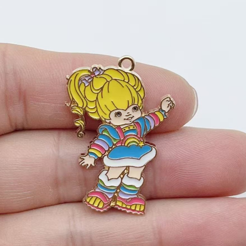 10pcs Cute Little Girl Enamel  - Earrings ulasan dan harga