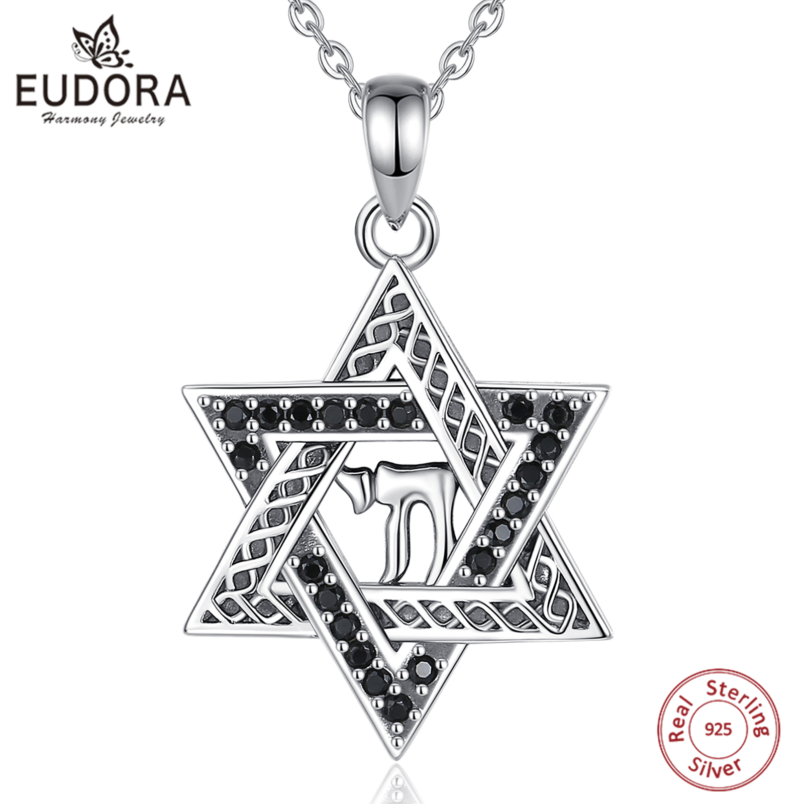 Eudora 925 Sterling Silver Sta - 925 Sterling Silver Chain Necklace Men ulasan dan harga