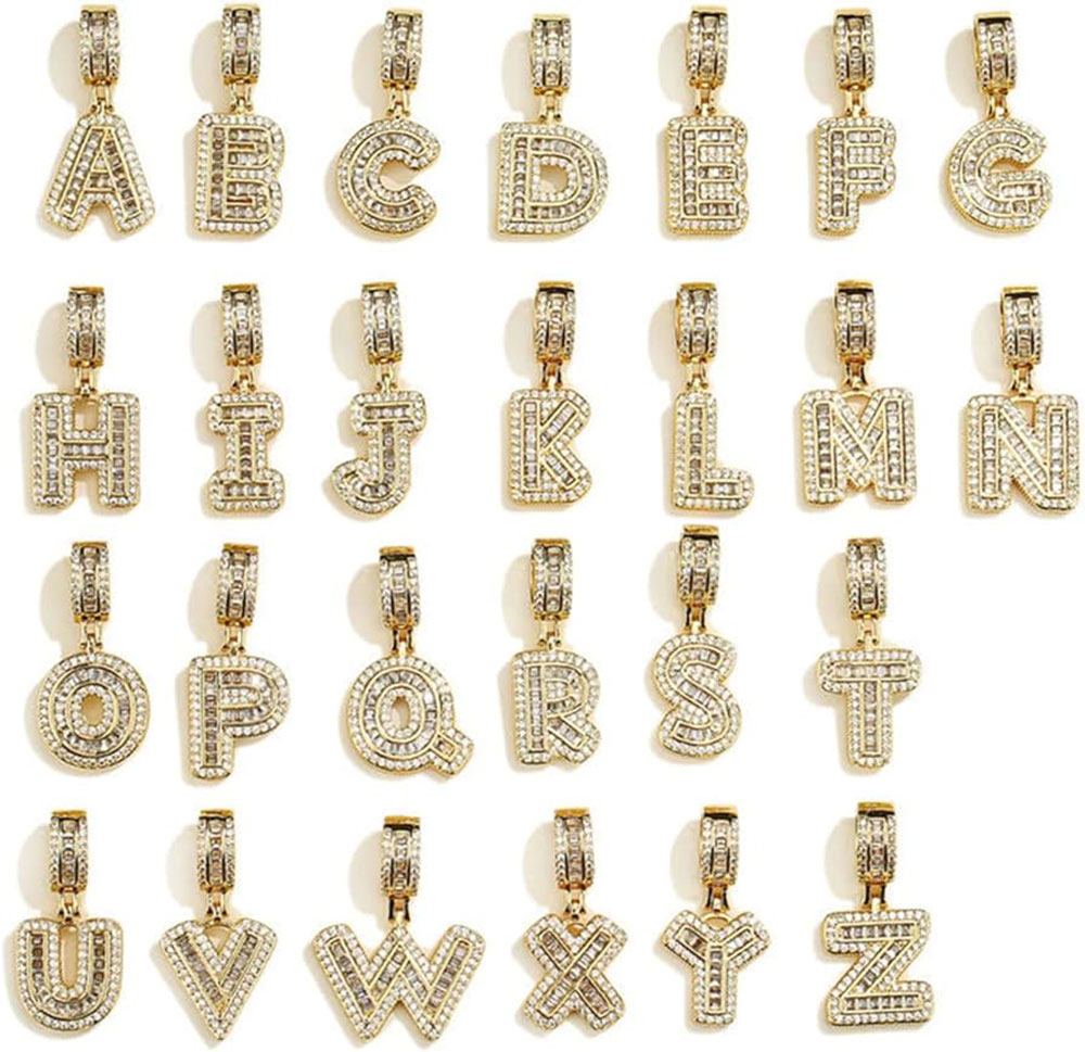 Real 18K Gold Plating Initial  - Initial Letter Necklace 18K Gold ulasan dan harga