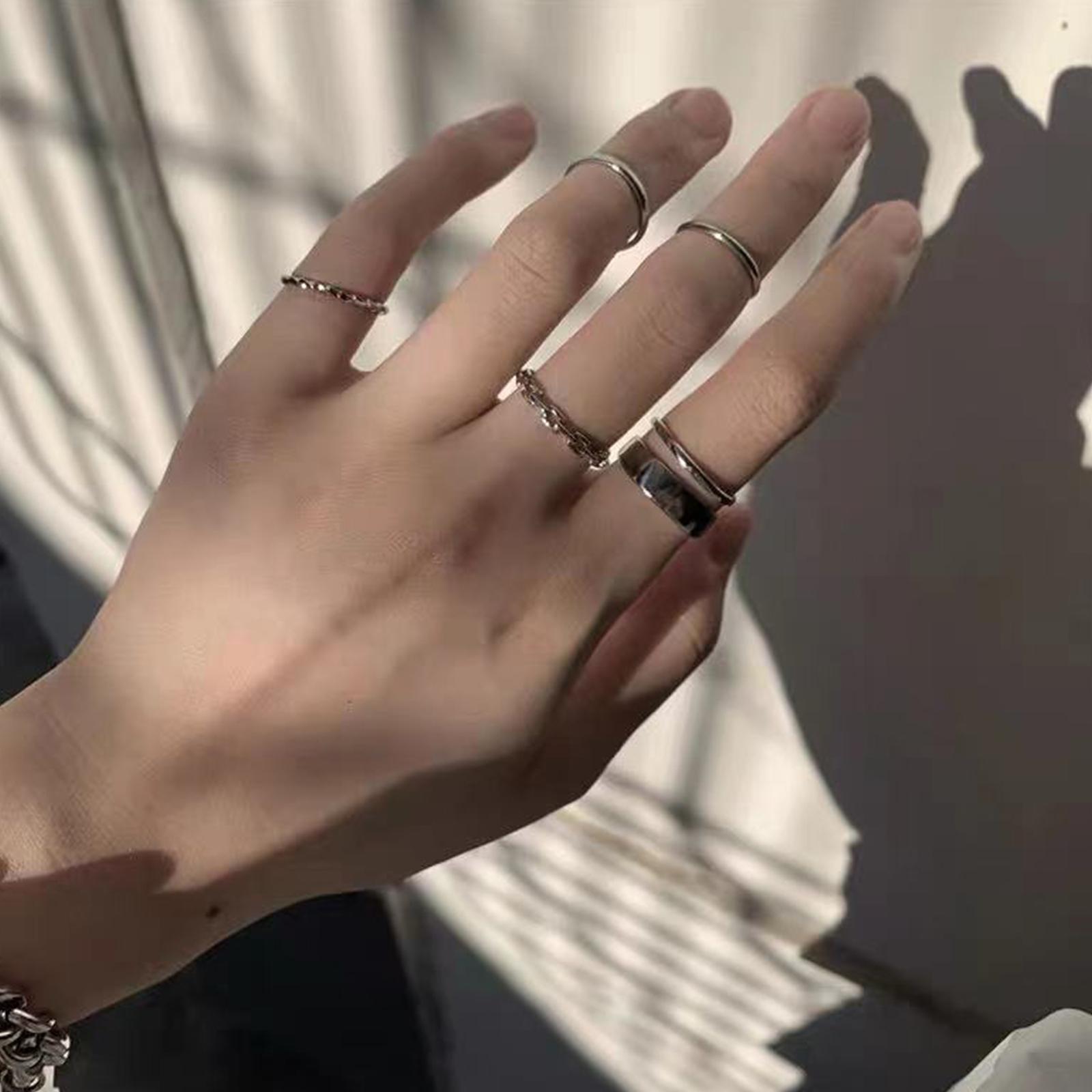 Ladies Hip Hop Ring Set Vintag - Vintage Punk Knuckle Rings Set ulasan dan harga