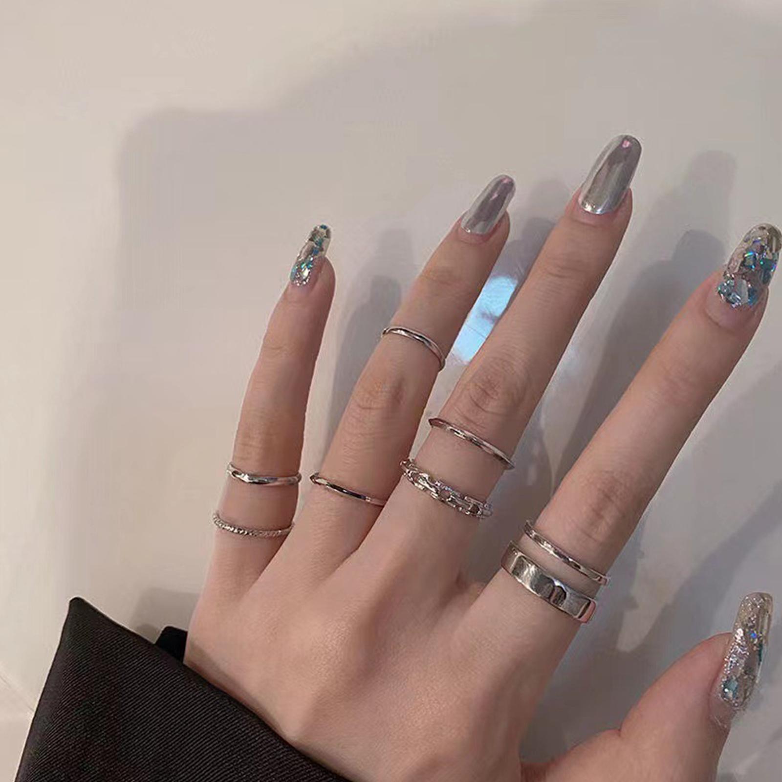 Ladies Hip Hop Ring Set Vintag - Vintage Punk Knuckle Rings Set ulasan dan harga
